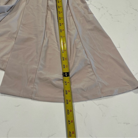 Triple 7 Cream Stretch Knit Belted Open Cardigan Med - Picture 9 of 9